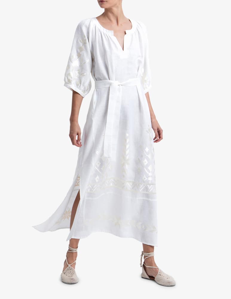 rinascente Greek Archaic Kori Abito lungo con cintura