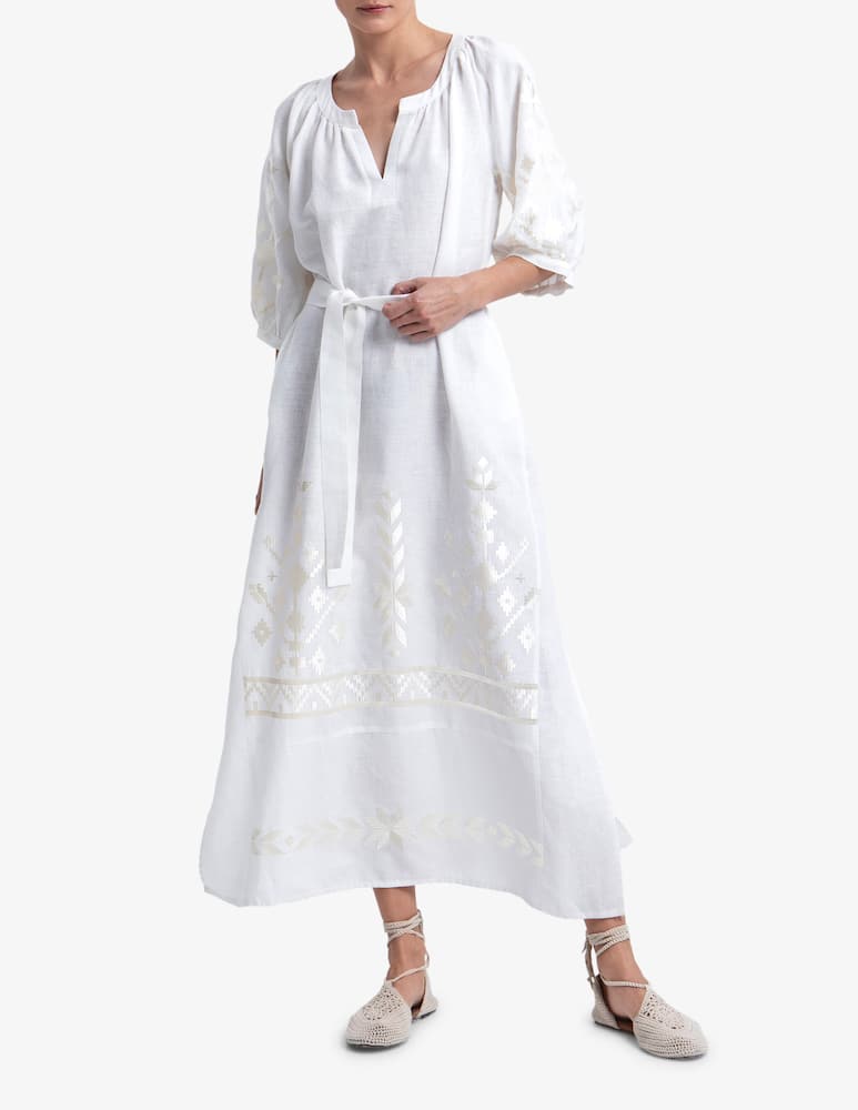 rinascente Greek Archaic Kori Abito lungo con cintura