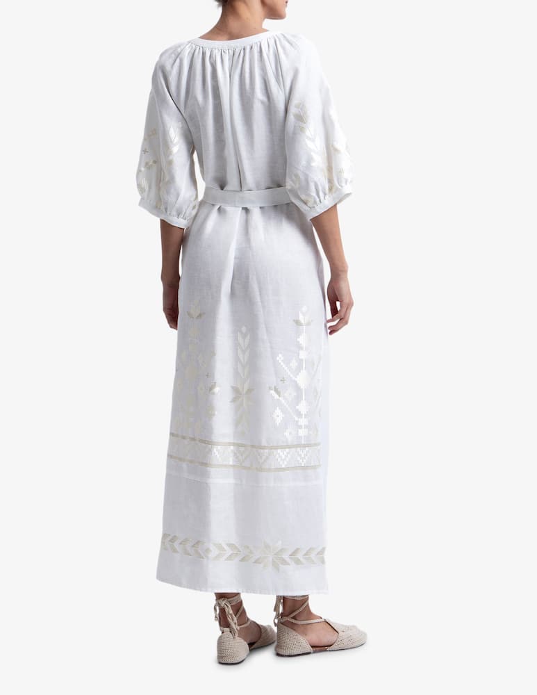 rinascente Greek Archaic Kori Abito lungo con cintura