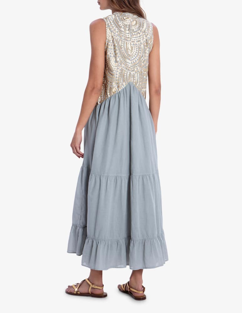 rinascente Greek Archaic Kori Abito lungo smanicato