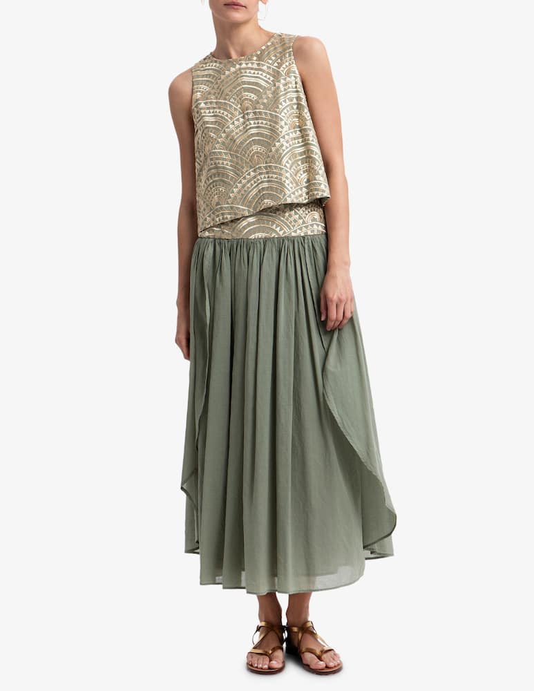 rinascente Greek Archaic Kori Patterned sleeveless top