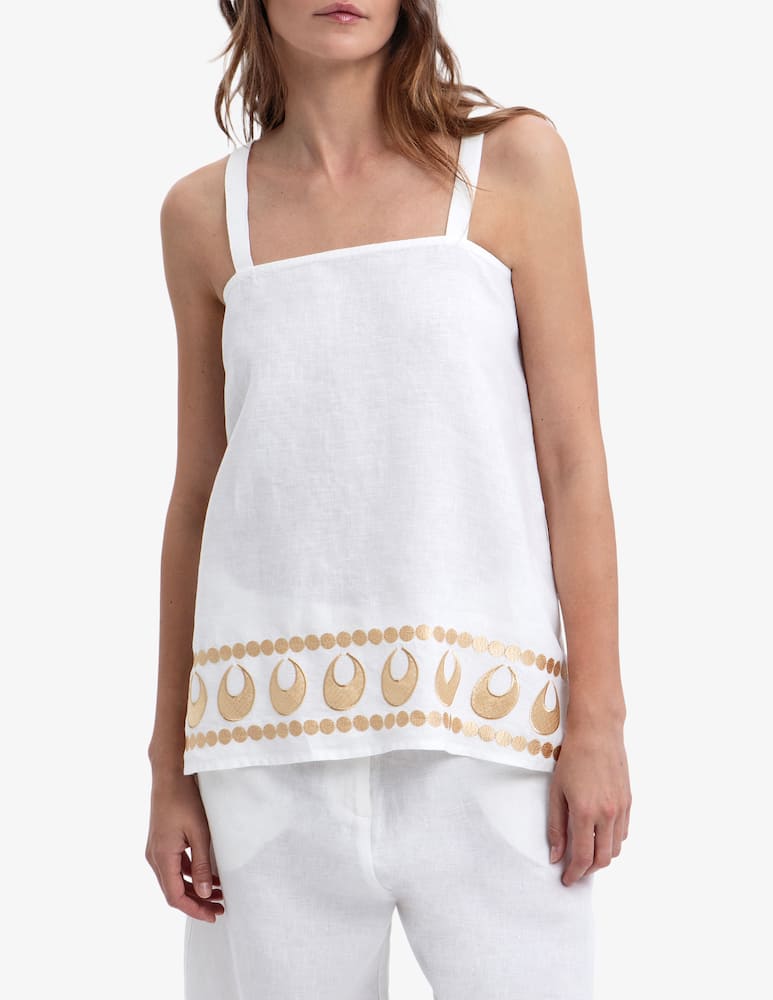 Greek Archaic Kori Top con spalline Selene - immagine 1 Greek Archaic Kori Top con spalline Selene - immagine 1