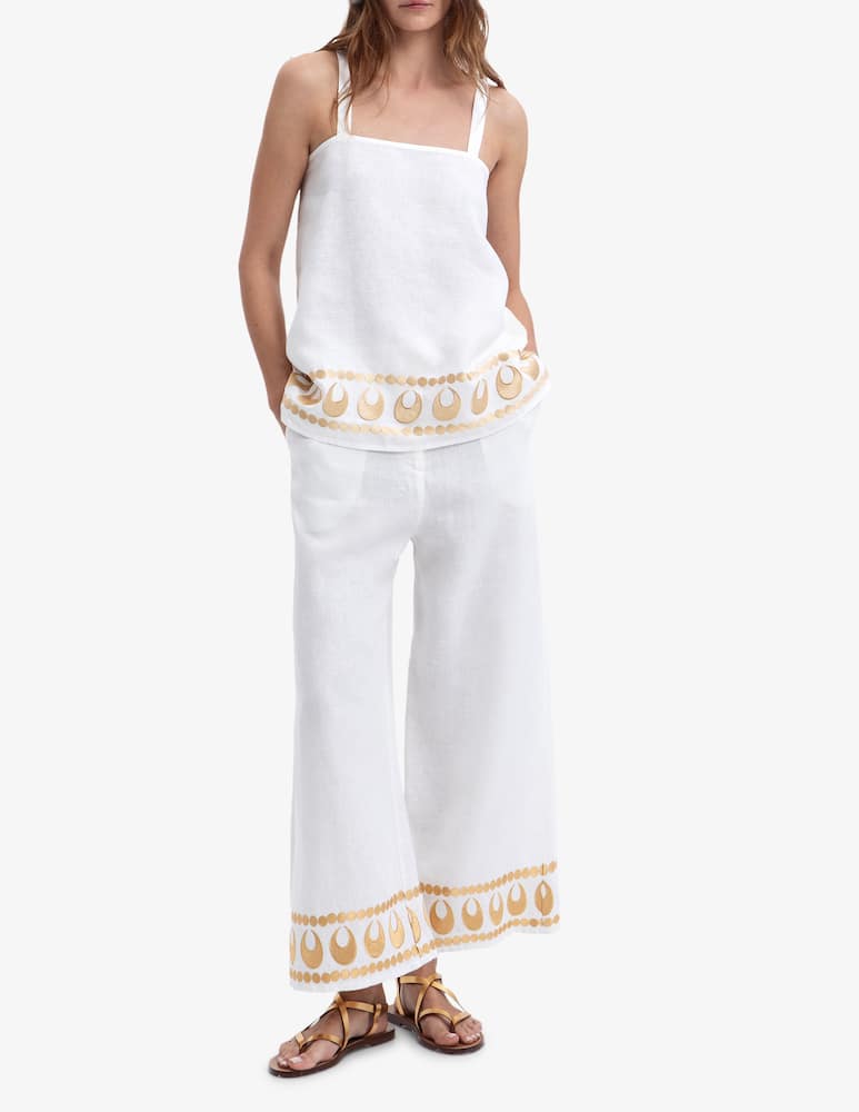 rinascente Greek Archaic Kori Top con spalline Selene