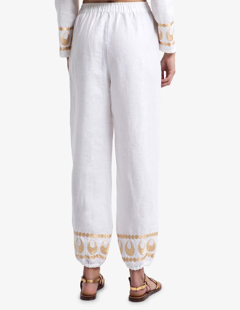 rinascente Greek Archaic Kori Selene elasticated waist trousers