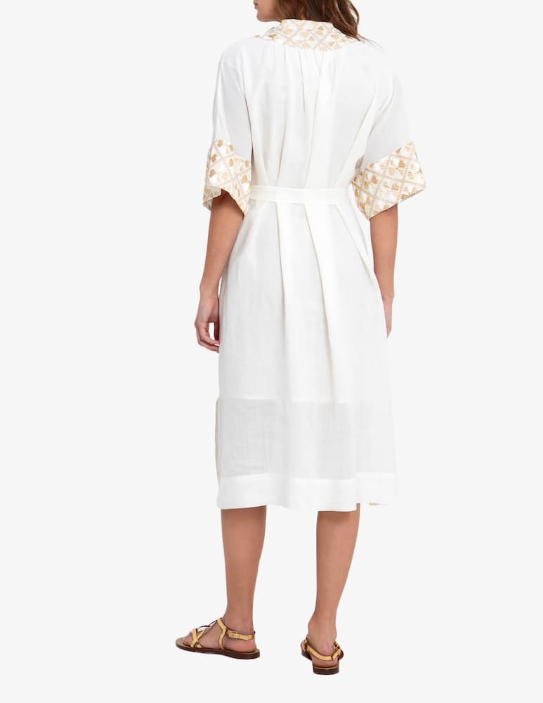 rinascente Greek Archaic Kori Abito lungo con cintura