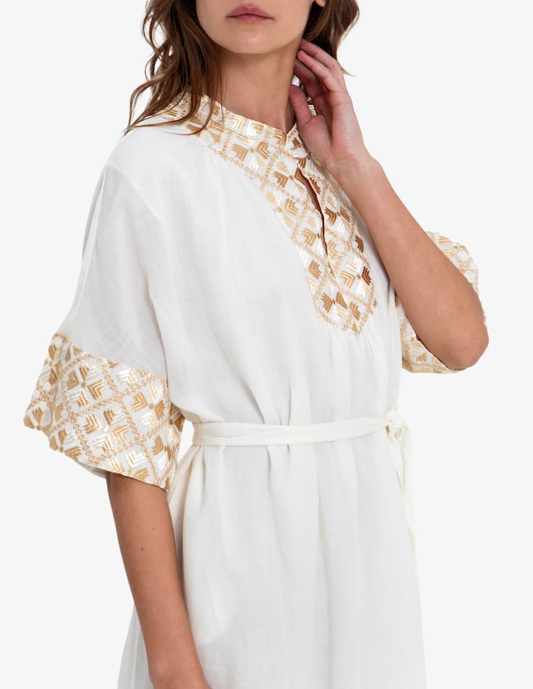 rinascente Greek Archaic Kori Abito lungo con cintura