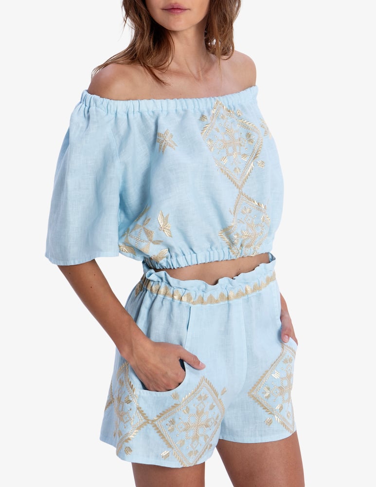 rinascente Greek Archaic Kori Lefkada strapless set