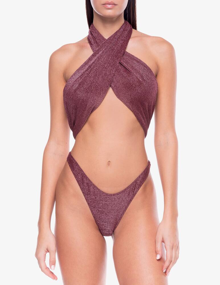 rinascente Bikini Lovers Twist halter one-piece swimsuit