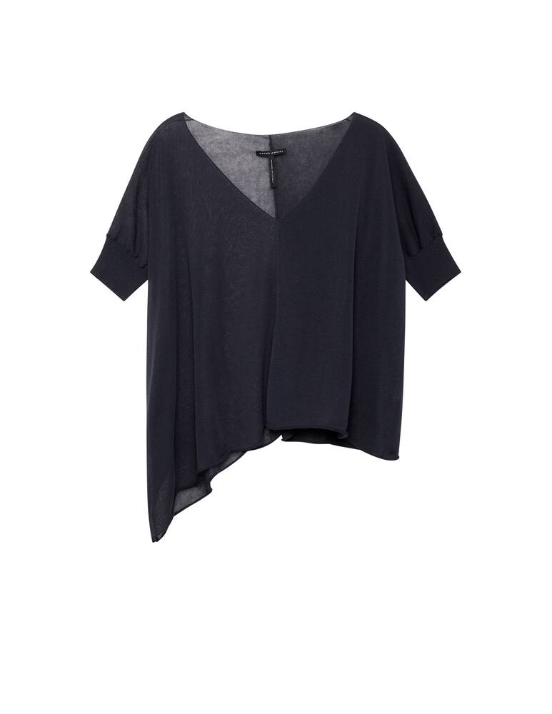 rinascente Sarah Pacini Cotton asymmetric sweater