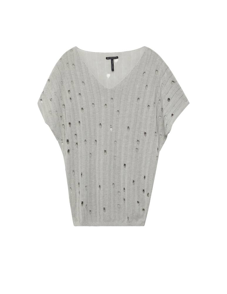 Sarah Pacini Linen v neck sweater - picture 1 Sarah Pacini Linen v neck sweater - picture 1