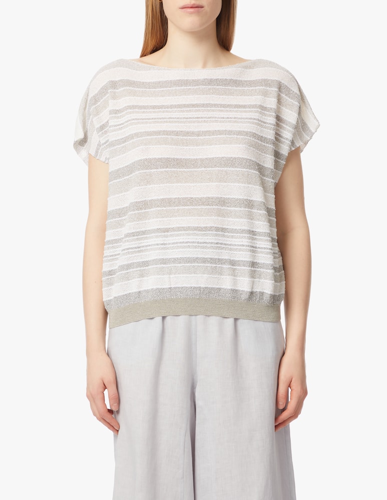 Sarah Pacini Short sleeve crewneck sweater - picture 4 Sarah Pacini Short sleeve crewneck sweater - picture 4