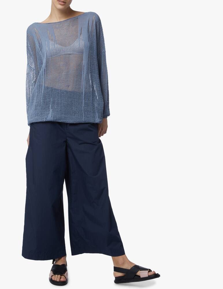 rinascente Sarah Pacini Perforated linen sweter