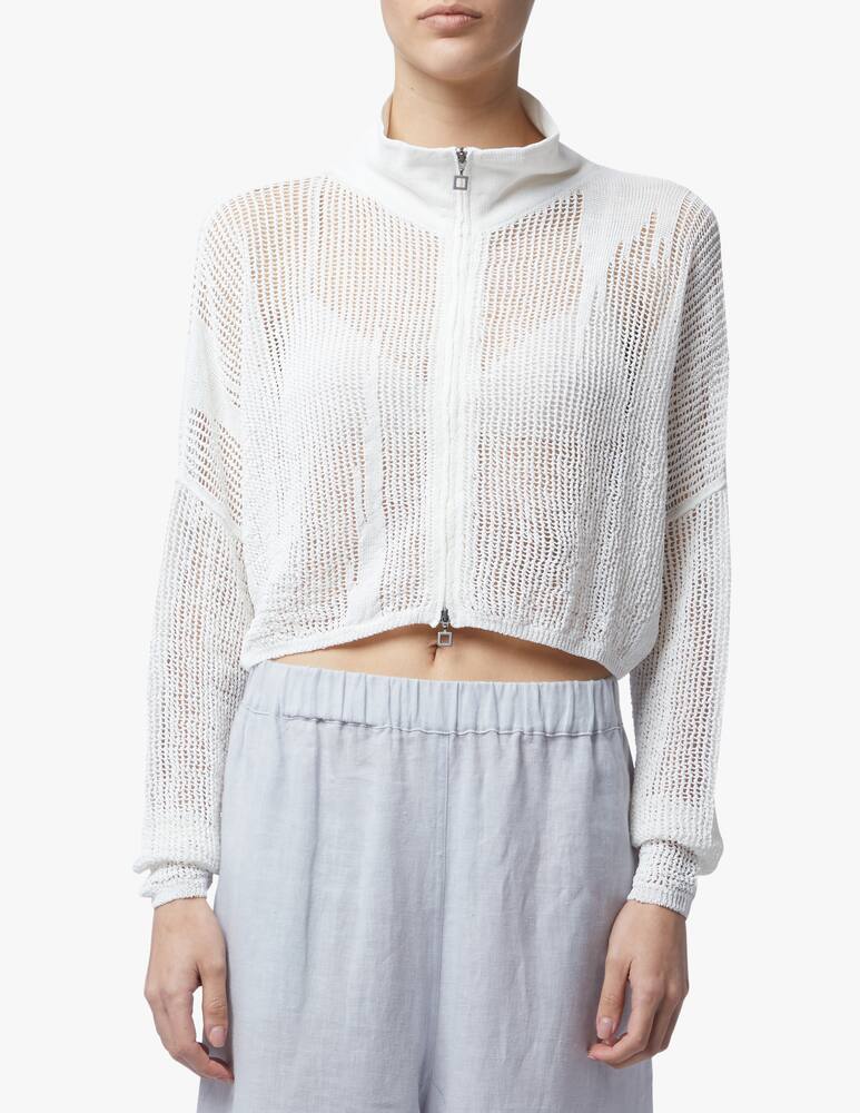 rinascente Sarah Pacini Cardigan traforato in misto lino
