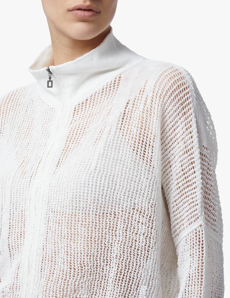 rinascente Sarah Pacini Cardigan traforato in misto lino