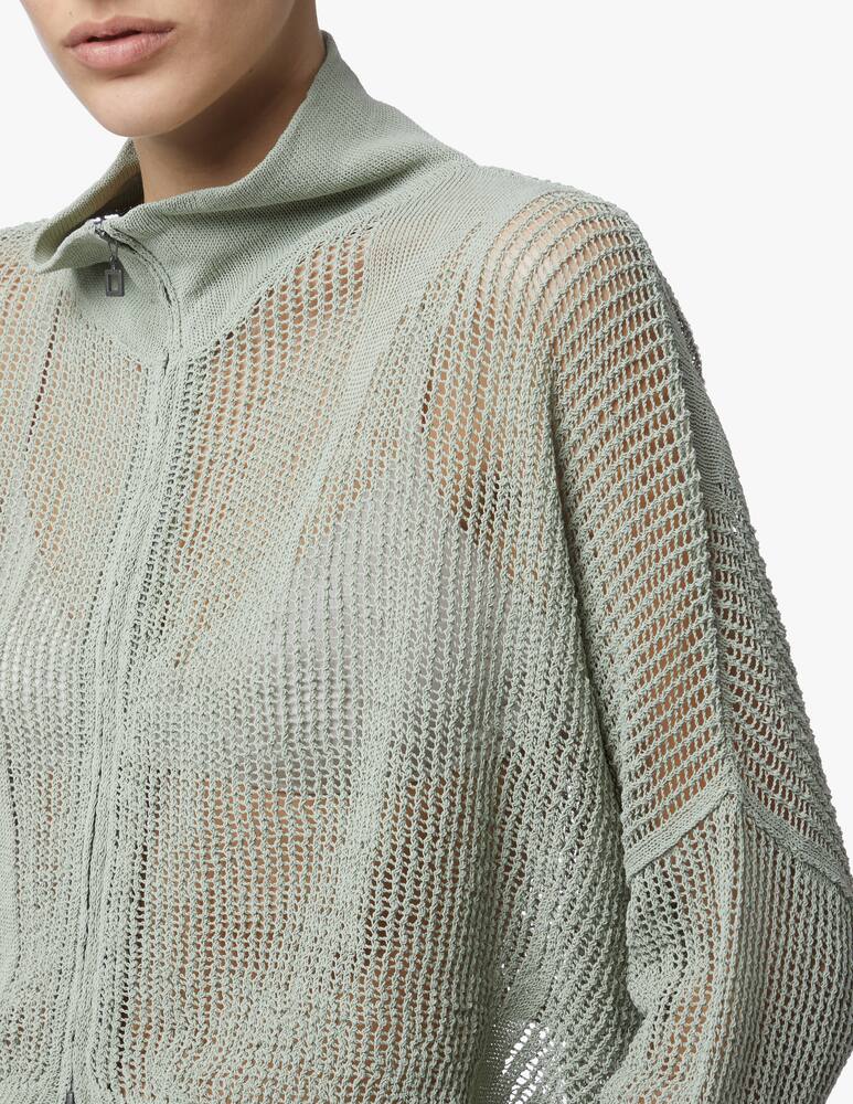 rinascente Sarah Pacini Linen blend perforated cardigan