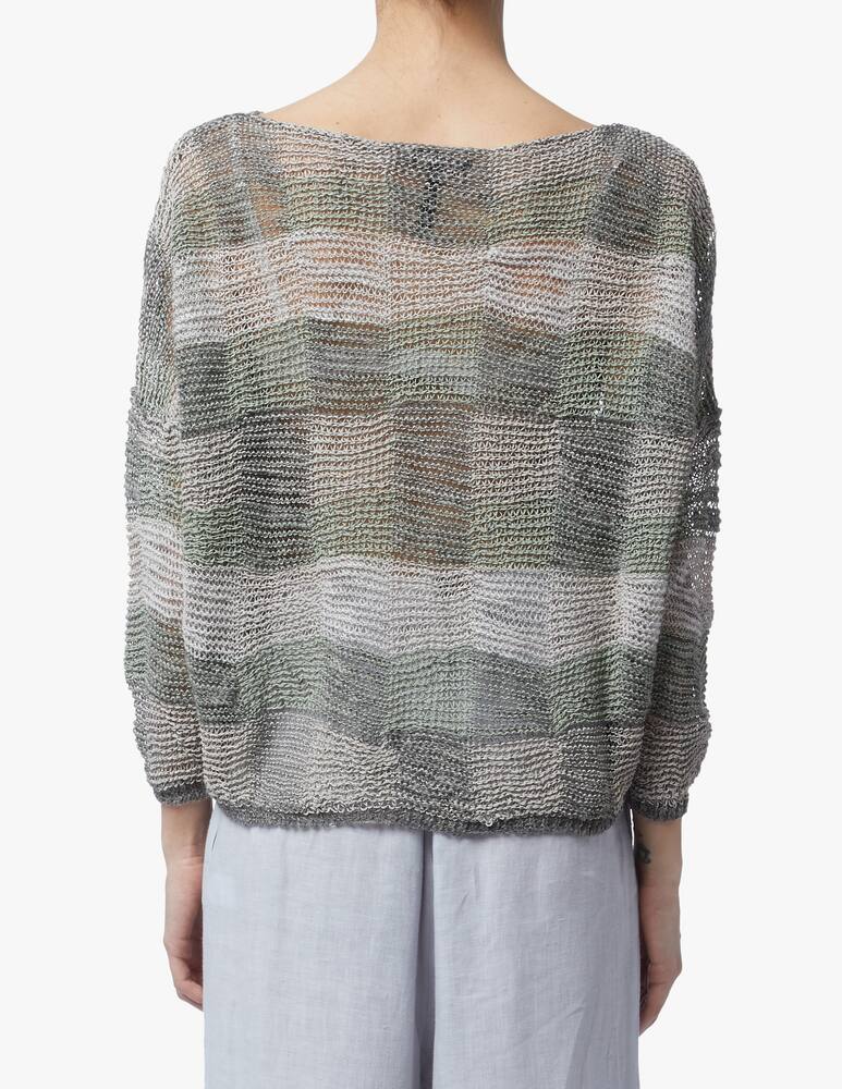 rinascente Sarah Pacini Mosaic linen blend sweater
