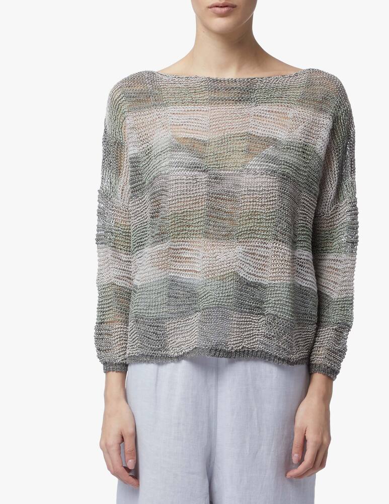 rinascente Sarah Pacini Mosaic linen blend sweater