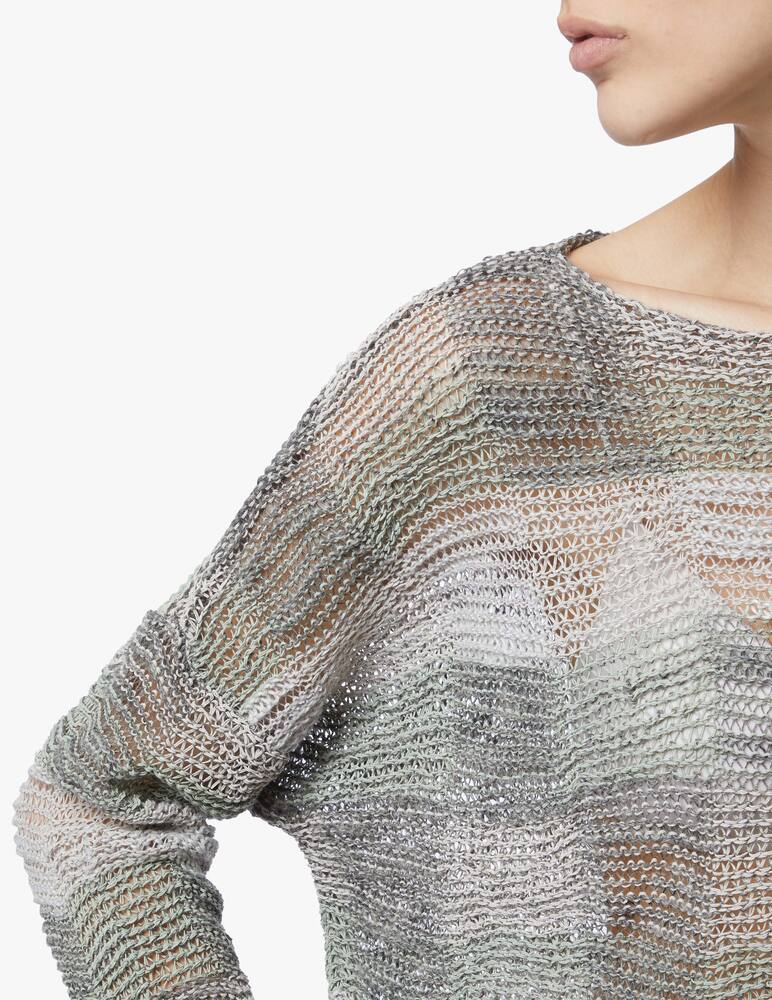rinascente Sarah Pacini Mosaic linen blend sweater