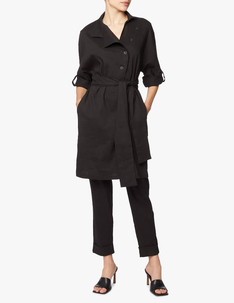rinascente Sarah Pacini Linen shirt dress