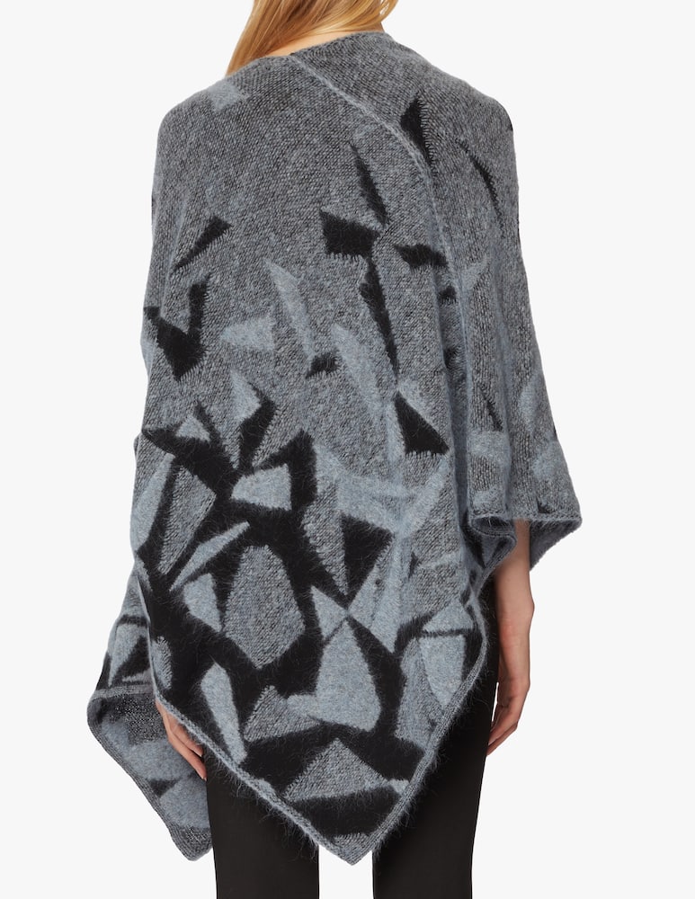Sarah Pacini Jacquard poncho - picture 3