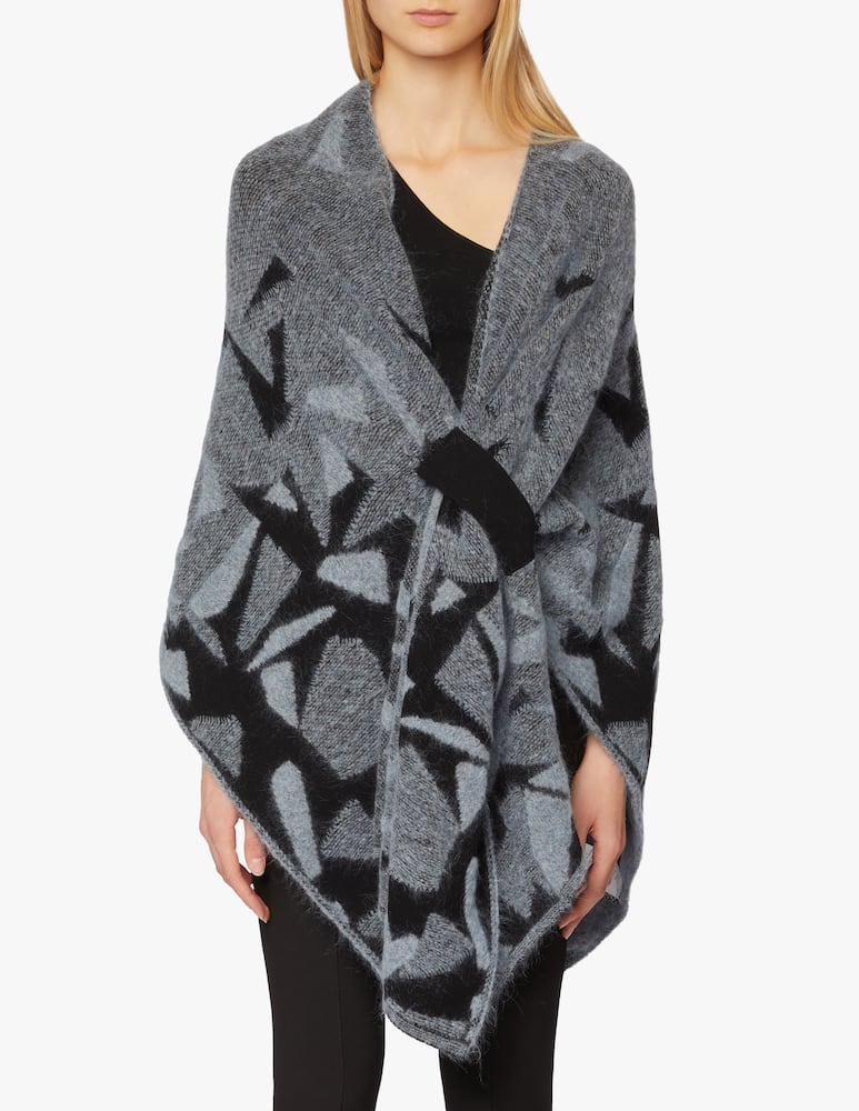 Sarah Pacini Jacquard poncho - picture 4