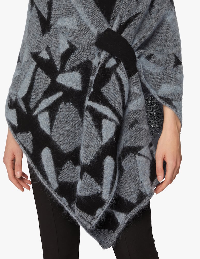 Sarah Pacini Jacquard poncho - picture 5