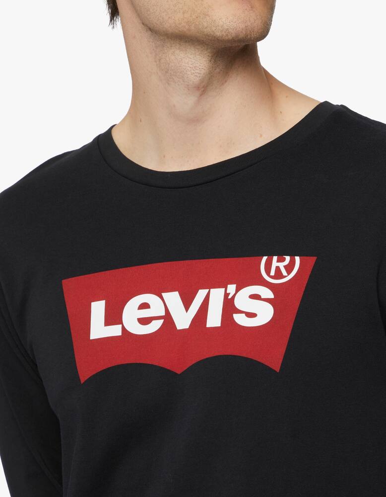 rinascente Levi's Cotton logo long sleeve t-shirt - black
