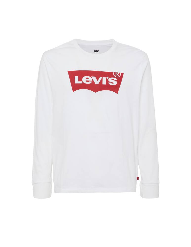 rinascente Levi's T-shirt logo manica lunga in cotone - bianco