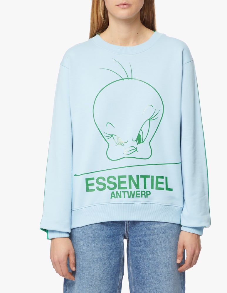 rinascente Essentiel Antwerp Felpa in cotone bicolor 