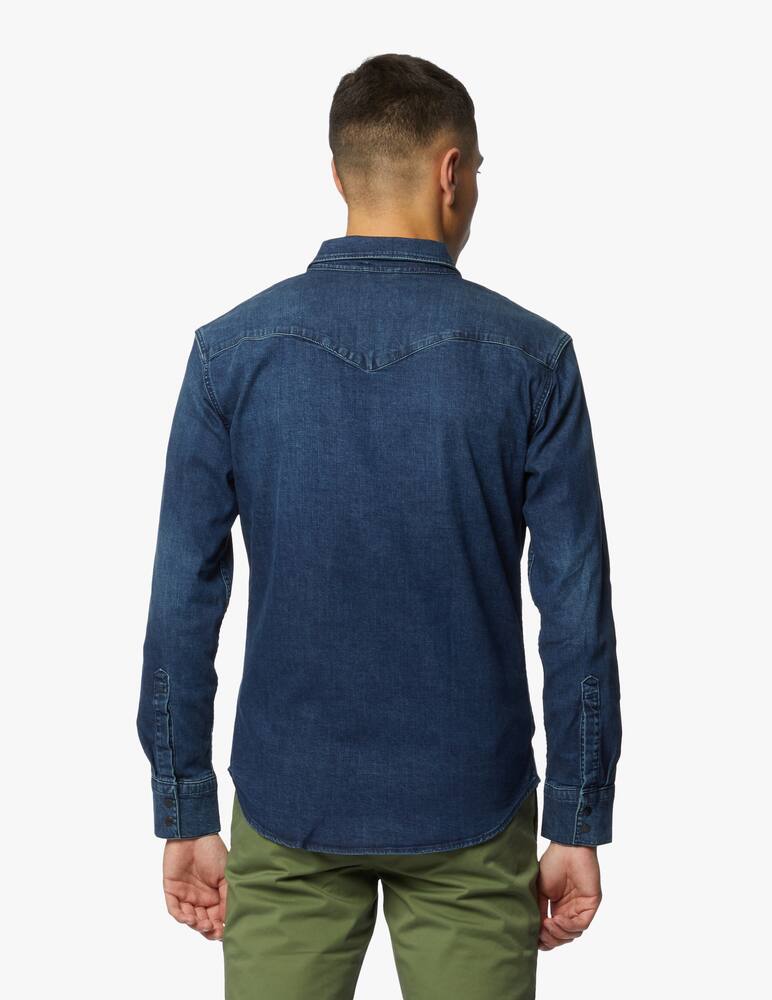 rinascente Levi's Barstow western camicia slim in denim 