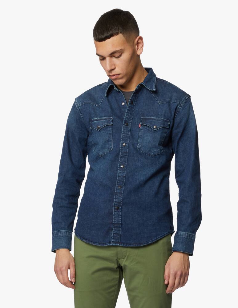 rinascente Levi's Barstow western camicia slim in denim 