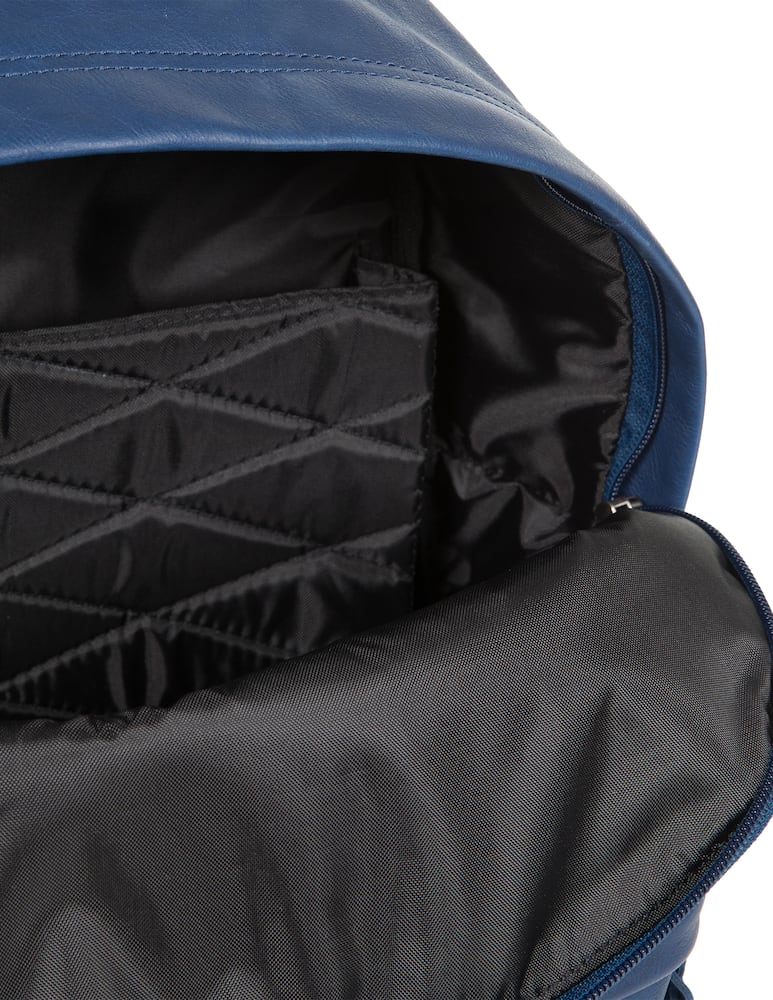 rinascente Eastpak Padded Pak'r Blue Leather zaino
