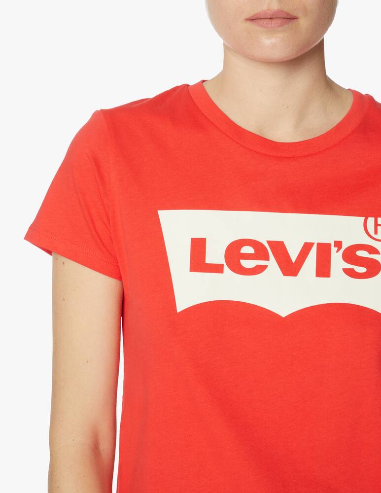 rinascente Levi's T-shirt in cotone con logo - rosso