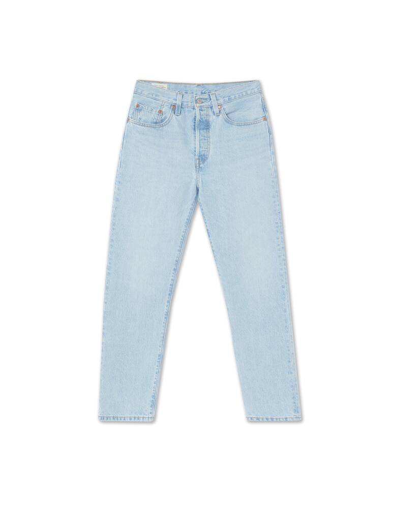 rinascente Levi's 501 High rise straight leg cropped jeans - blue