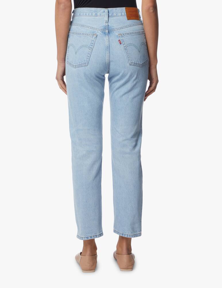 rinascente Levi's 501 High rise straight leg cropped jeans - blue