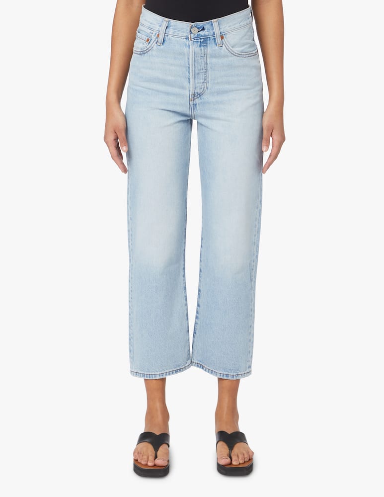 rinascente Levi's Jeans Ribcage straight a vita alta - azzurro