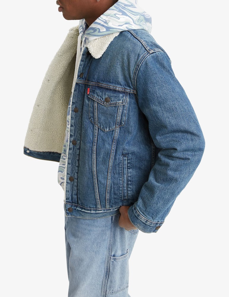 Levi's Giacca sherpa trucker denim - immagine 3 Levi's Giacca sherpa trucker denim - immagine 3