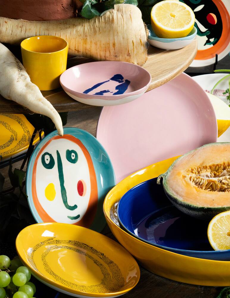 rinascente Serax Set Di Piatti Piccoli Feast By Ottolenghi 4 Pezzi - Giallo