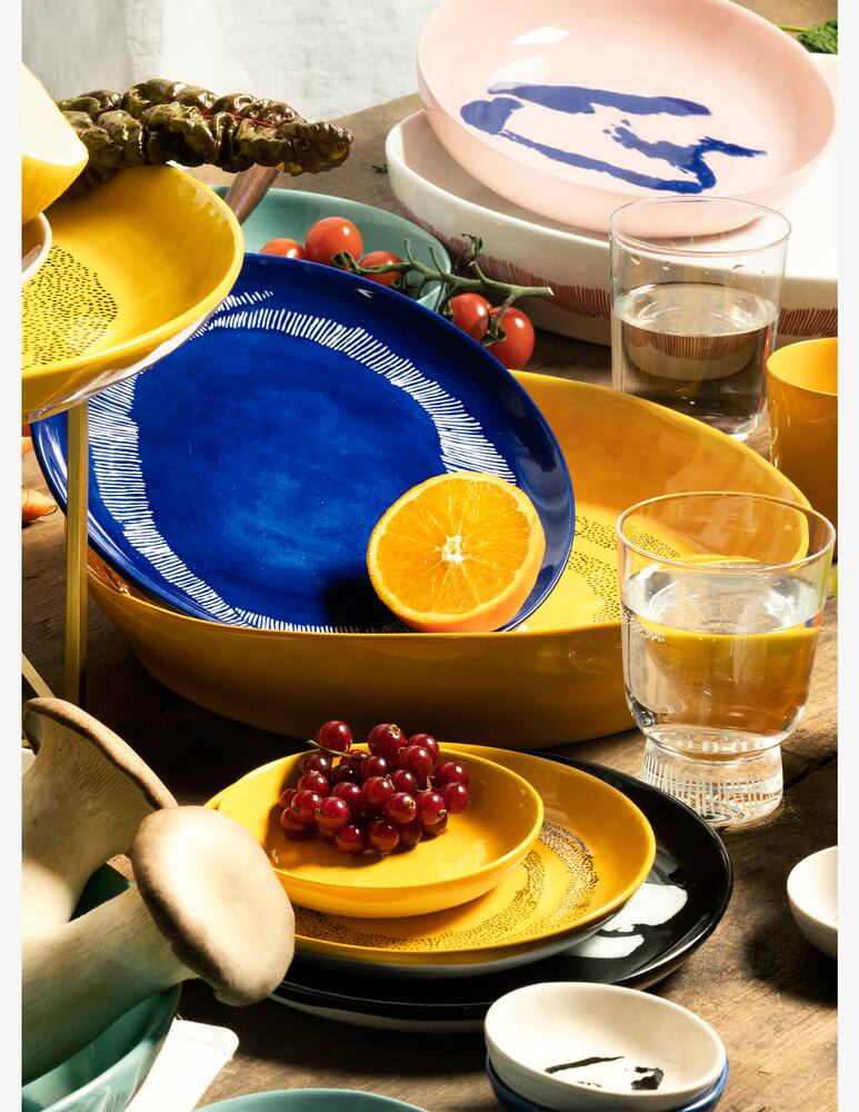rinascente Serax Feast by Ottolenghi Fruit Plate Set 2 Pcs - Yellow