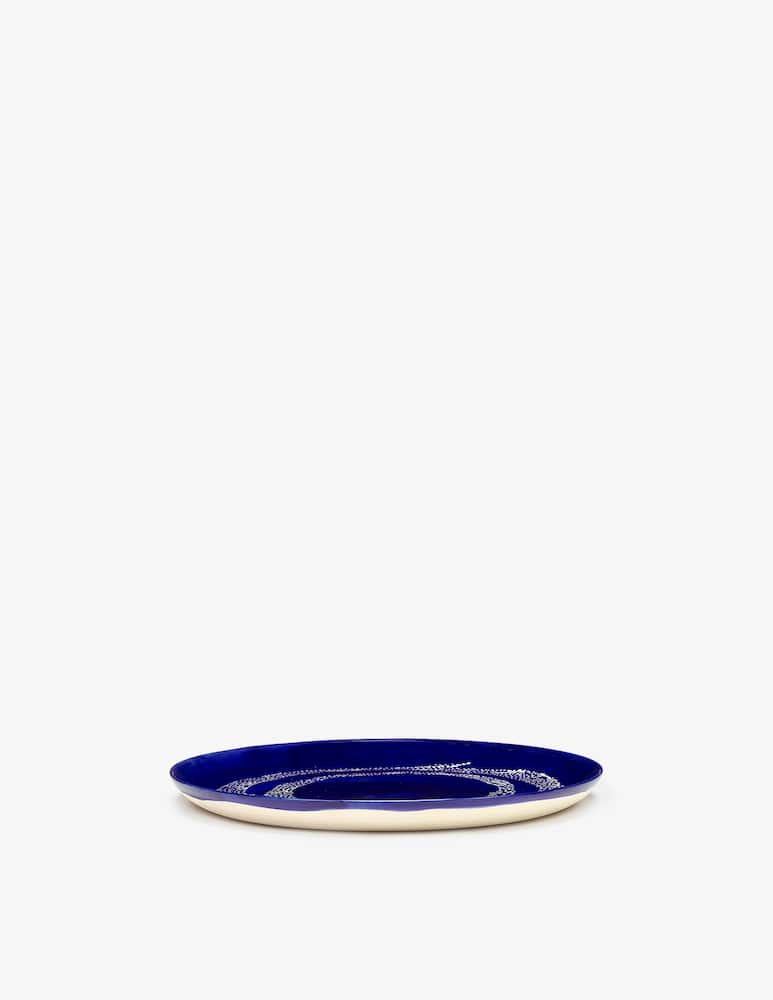 Serax Plate Feast By Ottolenghi Lapis Lazuli Swirl-Dots - picture 2 Serax Plate Feast By Ottolenghi Lapis Lazuli Swirl-Dots - picture 2