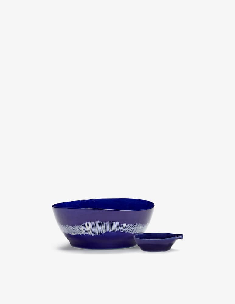 Serax Ciotola Feast By Ottolenghi Lapis Lazuli Swirl - immagine 3 Serax Ciotola Feast By Ottolenghi Lapis Lazuli Swirl - immagine 3