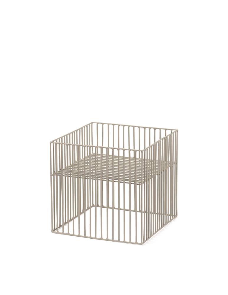 rinascente Serax Metal Sculptures by Antonino Sciortino Basket Turn - Grey