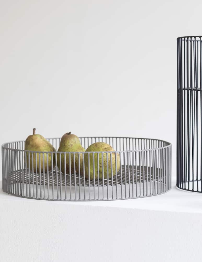 rinascente Serax Sculture In Metallo Di Antonino Sciortino Basket Turn - Grigio