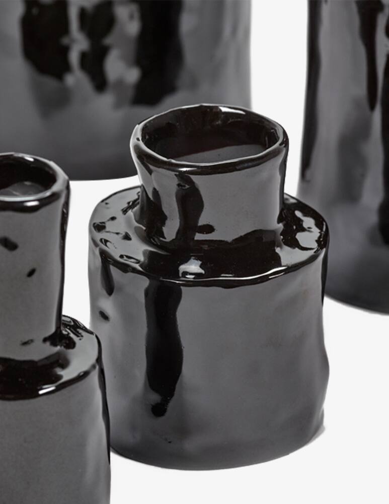 rinascente Serax Vase Helena 1 By Marie Mischielssen - Black