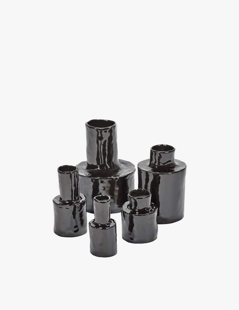 rinascente Serax Vaso Helena 2 By Marie Mischielssen - Nero