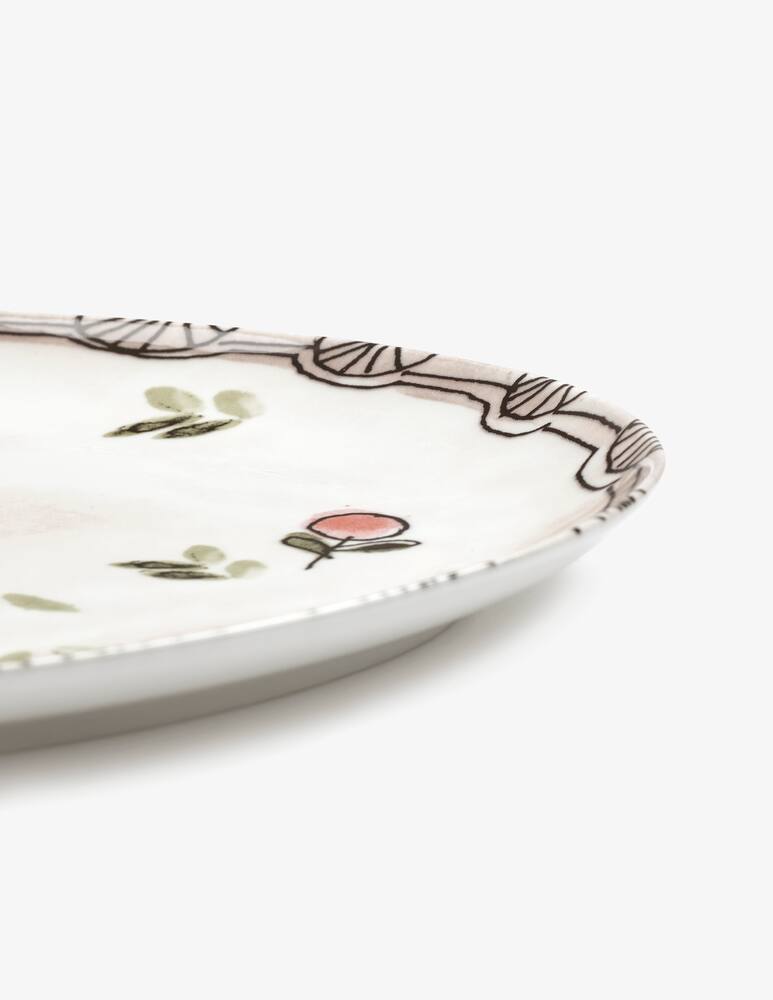 rinascente Marni Midnight Flowers Oval Plate °2 S Mirtillo nude