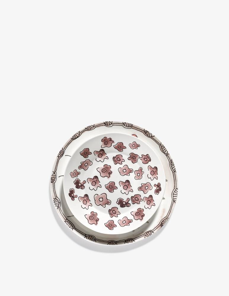 rinascente Marni Midnight Flowers Piatto Profondo  M d22cm Dark viola