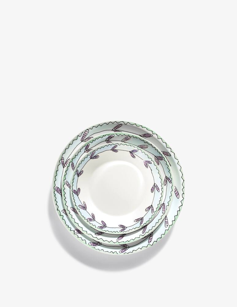 rinascente Marni Midnight Flowers deep Plate M d22cm Blossom milk