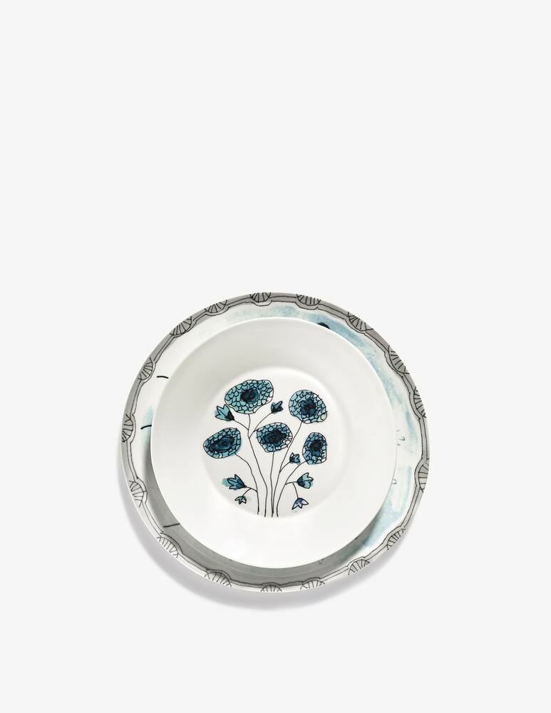 rinascente Marni Midnight Flowers deep Plate M d22cm Anemone vaniglia