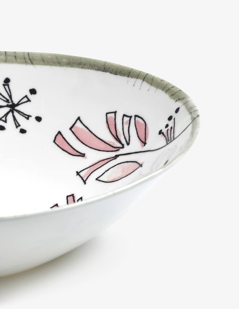 rinascente Marni Midnight Flowers Low Bowl S d14cm Fiore rosa